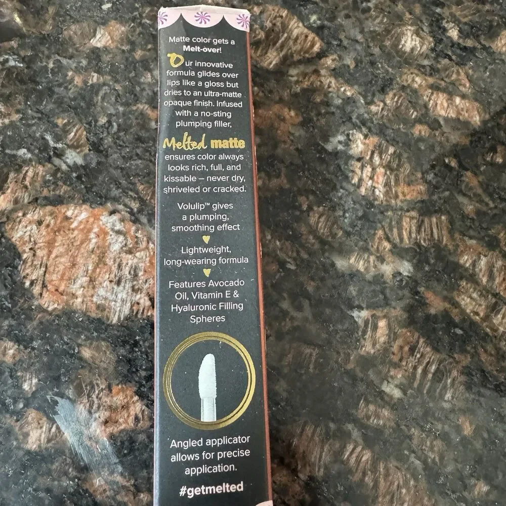 Too Faced Melted Matte Liquid Lipstick Gingerbread Girl Limited Edition NIB